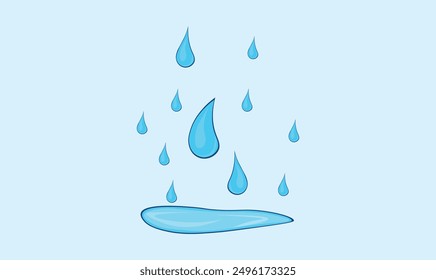 Premium water drop beautiful vector illustration