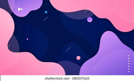 Premium wavy background with gradient color on background. Vector background. Eps10