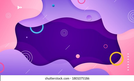 Premium wavy background with gradient color on background. Vector background. Eps10