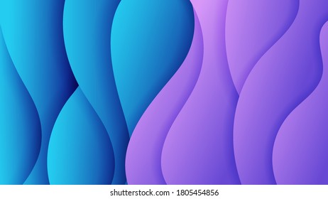 Premium wavy background with gradient color on background. Vector background. Eps10