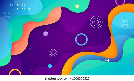 Premium wavy background with gradient color on background. Vector background. Eps10