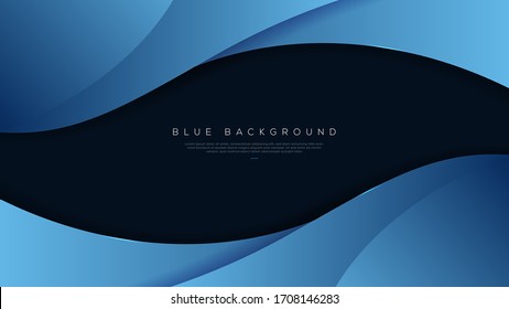 Premium wavy color gradient background with overlap layer. Vector Illustration For Wallpaper, Background. Eps10
