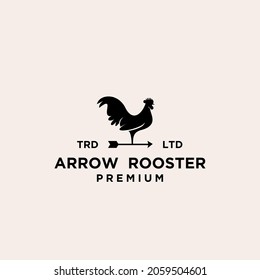 premium weather vane Rooster logo design