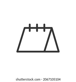 Icono de línea de semana premium para aplicación, web y interfaz de usuario. Signo de trazo vectorial aislado en un fondo blanco. Icono de contorno de la semana en estilo de moda.