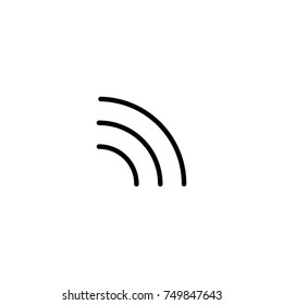 Premium wi-fi icon or logo in line style. High quality sign and symbol on a white background. Vector outline pictogram for infographic, web design and app development.