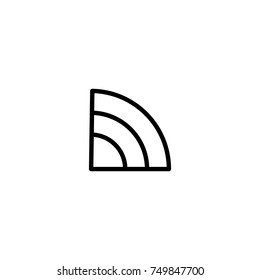 Premium wi-fi icon or logo in line style. High quality sign and symbol on a white background. Vector outline pictogram for infographic, web design and app development.