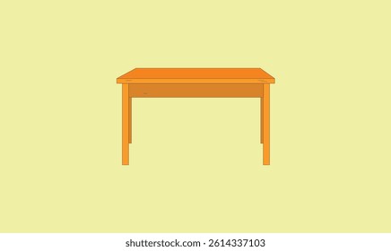 Premium wooden table design vector for use.