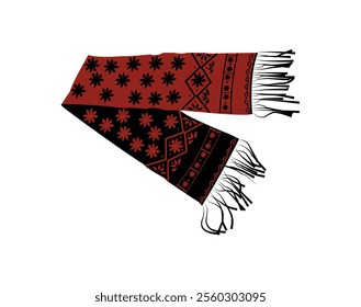 Premium Woolen Printed Mufflers Stylish Warm Perfect for Every Occasion Vector, Art For Free EPS Download 