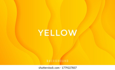 Premium yellow gradient color background with dynamic shadow on background. vector background. Eps10