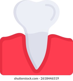 Premolar Icon Flat Vector Illustration
