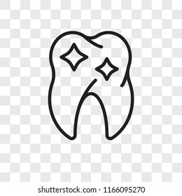Premolar vector icon isolated on transparent background, Premolar logo concept