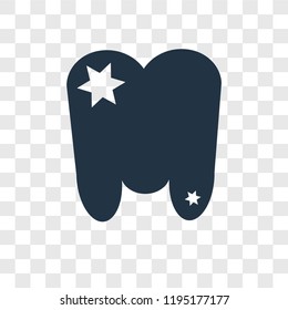 Premolar vector icon isolated on transparent background, Premolar transparency logo concept