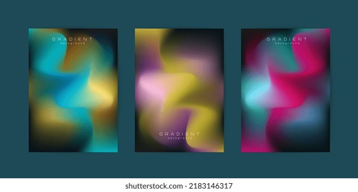 Premuim bstract pastel colorful pattern. Modern Trendy gradieent color, blue, pink, brown, yellow, darrk background design