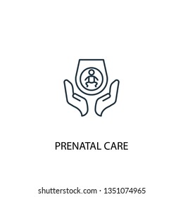 Prenatal care concept line icon. Simple element illustration. Prenatal care concept outline symbol design. Can be used for web and mobile UI/UX
