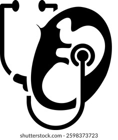 Prenatal Check Up Icon Element For Design