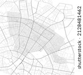 Prenzlauer Berg, Berlin, DEUTSCHLAND, high detail vector map with city boundaries and editable paths. White outlines for main roads. Many smaller paths. Blue shapes and lines for water.