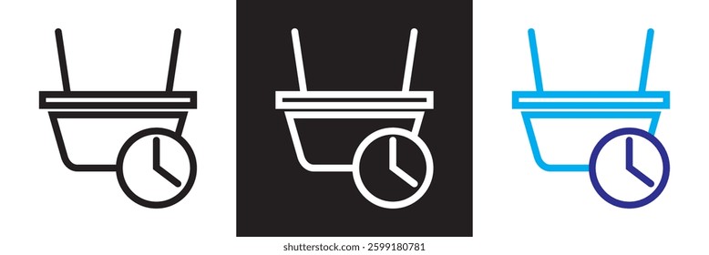 Pre-order icon.  Vector illustration. isolated on white and black background. EPS 10