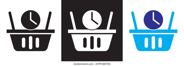 Pre-order icon.  Vector illustration. isolated on white and black background. EPS 10