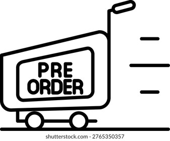 Preorder Option Illustration vector Icon Design