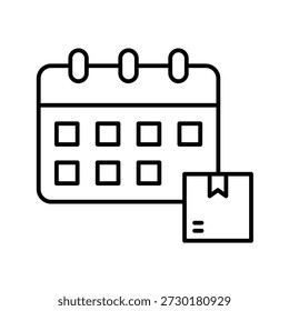 Pre-Order Outline Icon Vector Illustration