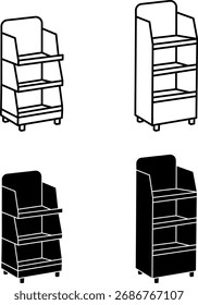 Vorverpacktes Anzeigesymbol, Vektorgrafik