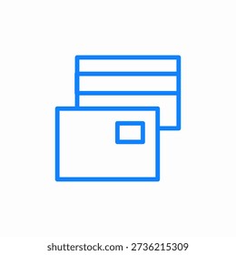 prepaid card icon sign vector