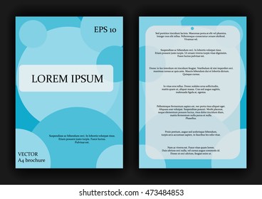 Preparation for a brochure or flyer A4