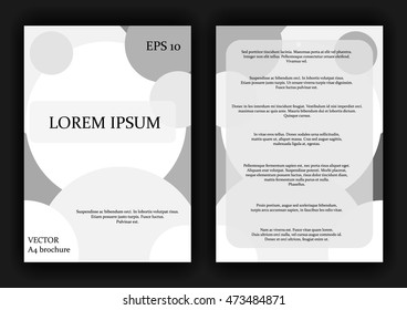 Preparation for a brochure or flyer A4