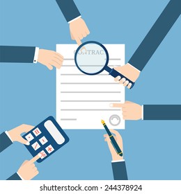 Preparation business contract.
