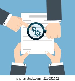 Preparation business contract icon.