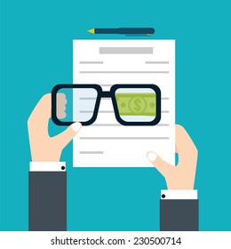 Preparation business contract icon.