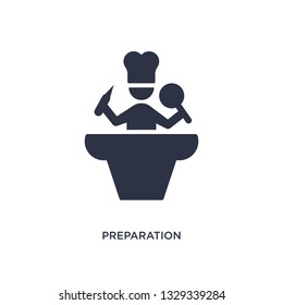 preparation icon. Simple element illustration from fast food concept. preparation editable symbol design on white background. Can be use for web and mobile.