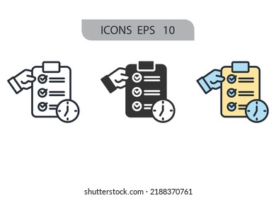 preparation icons  symbol vector elements for infographic web