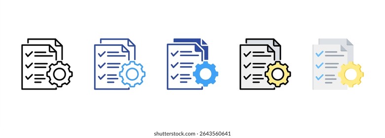 Preparation Multi Style Icon Set