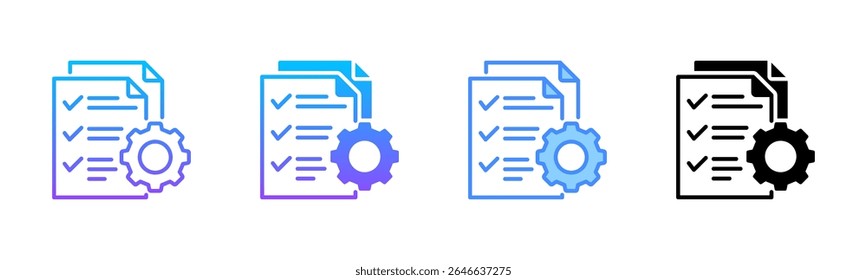 Preparación Multi Style Icon Set