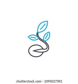 Preparation of seedlings linear icon concept. Preparation of seedlings line vector sign, symbol, illustration.