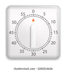 Preparation timer mockup. Realistic illustration of preparation timer vector mockup for web
