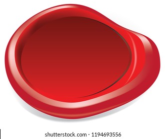 Preparation for wax stamp printing. Vector illustration