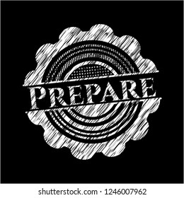 Prepare chalkboard emblem