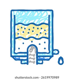 prepare concentration cheese doodle icon sketch vector. prepare concentration cheese sign. isolated symbol illustration