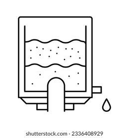 preparar el vector de icono de línea de queso de concentración. preparar el signo del queso de concentración. símbolo de contorno aislado ilustración negra