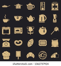 Prepare a meal icons set. Simple set of 25 prepare a meal vector icons for web for any design