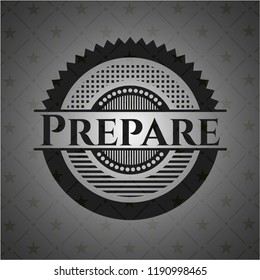 Prepare retro style black emblem