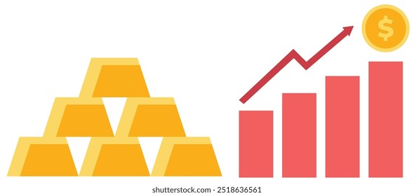 Iconos vectoriales preparados y limpios relacionados con la economía