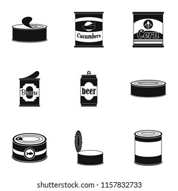 Prepared icons set. Simple set of 9 prepared vector icons for web isolated on white background