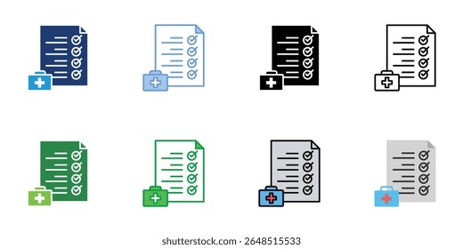 Prepared Icons Set Vector Multiple Style Collection