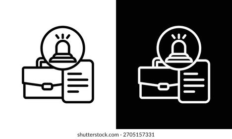 Versión de preparación de dos tonos en fondo blanco y negro