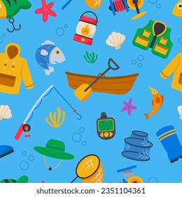 Preparing gears and go out to fishing.