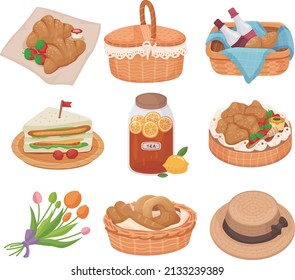 Preparing for a picnic in spring