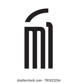 Preparing for a trademark or logo. All companies that have a letter in their name are m.